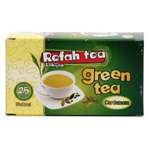 چای تی بگ سبز با هل طبیعی 25 عددی – 188