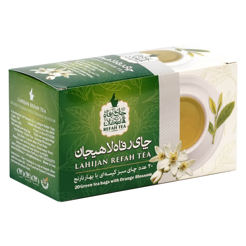 چای تی بگ سبز با بهارنارنج طبیعی 20 عددی – 190