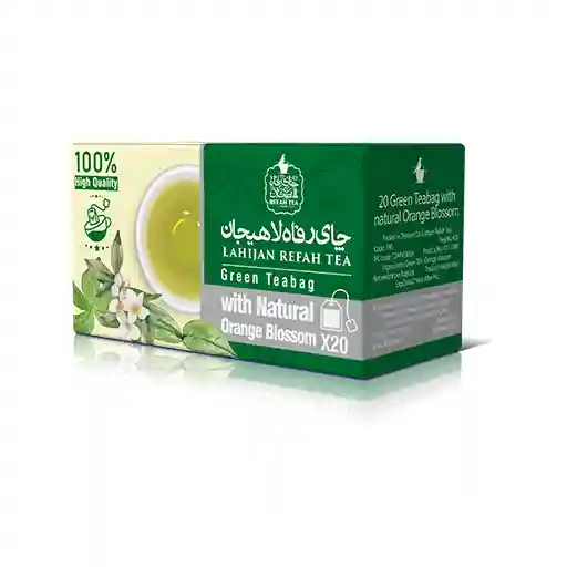چای تی بگ سبز با بهارنارنج طبیعی 20 عددی – 190 1 چای تی بگ سبز با بهارنارنج طبیعی 20 عددی – 190