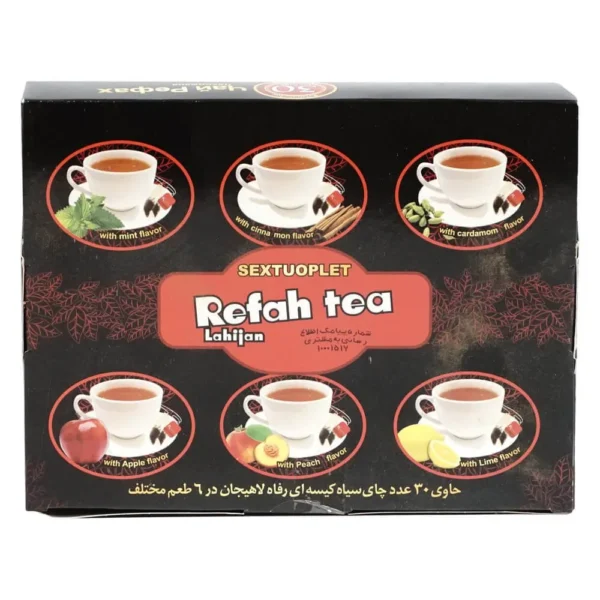 چای تی بگ سیاه 6 طعم 30 عددی – 156
