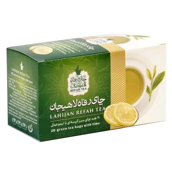 چای تی بگ سبز با طعم لیمو طبیعی 20 عددی – 185 - Image 2